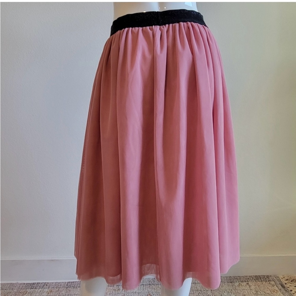Midi Length Tulle Skirt